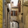 An old street with an arch